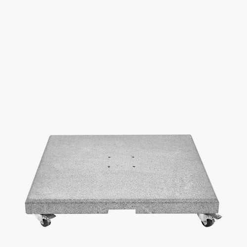 Pacific Lifestyle - Salerno Hammered Grey Granite 90KG Wheeled Parasol Base - Beyond outdoor living