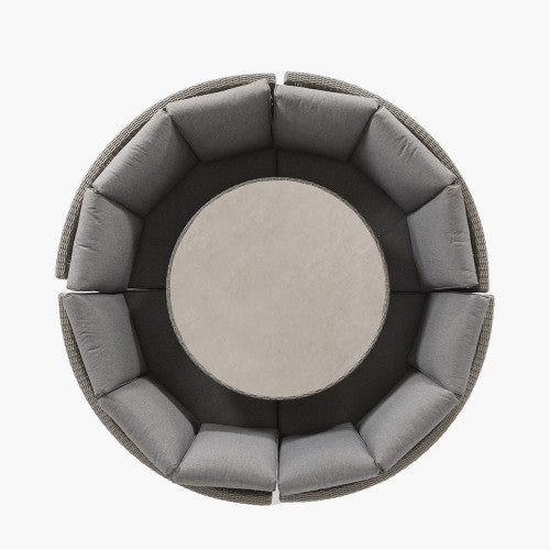 Pacific Lifestyle- Slate Grey Bermuda Lounge Dining Set with Ceramic Top - Beyond outdoor living