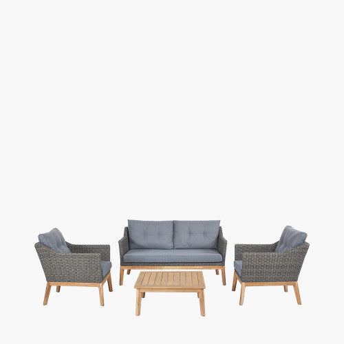Pacific Lifestyle - Larissa Lounge Set Kubu Grey K/D - Beyond outdoor living