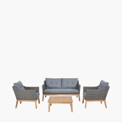 Pacific Lifestyle - Larissa Lounge Set Kubu Grey K/D - Beyond outdoor living