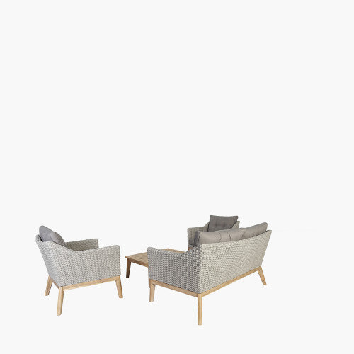 Pacific Lifestyle - Larissa Lounge Set Light Kubu Grey K/D - Beyond outdoor living