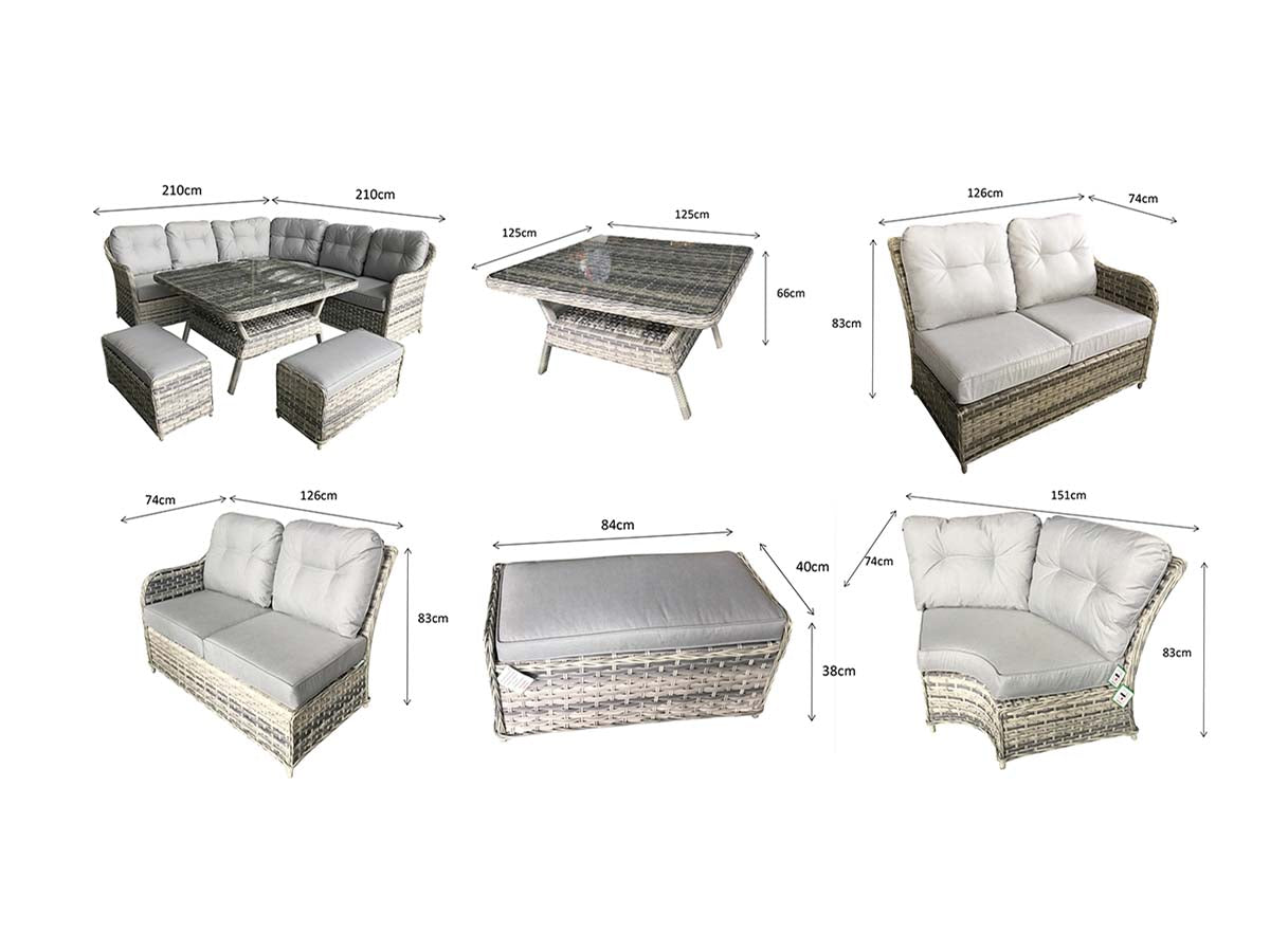 Signature Weave - Constance Large Corner Dining - Beyond outdoor living