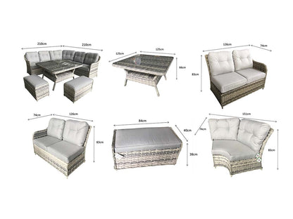 Signature Weave - Constance Large Corner Dining - Beyond outdoor living