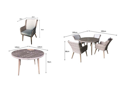 Signature Weave - Danielle 4 Seat Dining Set - Beyond outdoor living